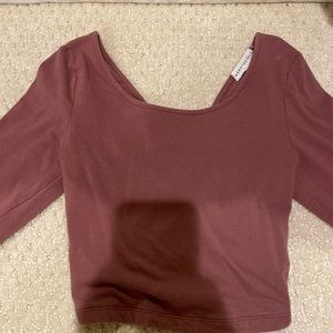Aeropostale- Maroon Long Sleeve with Tied Back